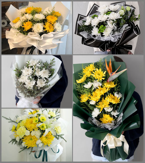 山东青岛平度市古岘镇六曲店子村白事花束代送